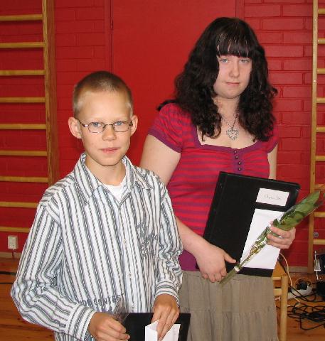 Tänä vuonna palkinnot saivat: Veikko Vuorinen ja Titta Orajärvi